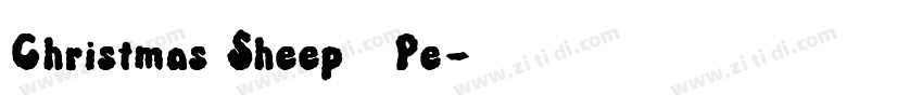 Christmas Sheep   Pe字体转换